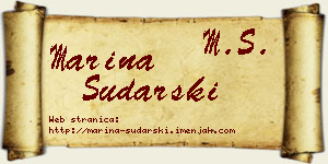 Marina Sudarski vizit kartica
